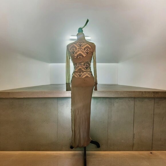 DARKER WAVS RIBBED CUTOUT DRESS - Picture 3 of 4